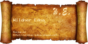 Wildner Edna névjegykártya